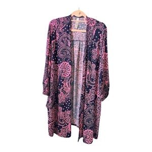 Dear Scarlett Open-Front Kimono Cardigan - Size 2X